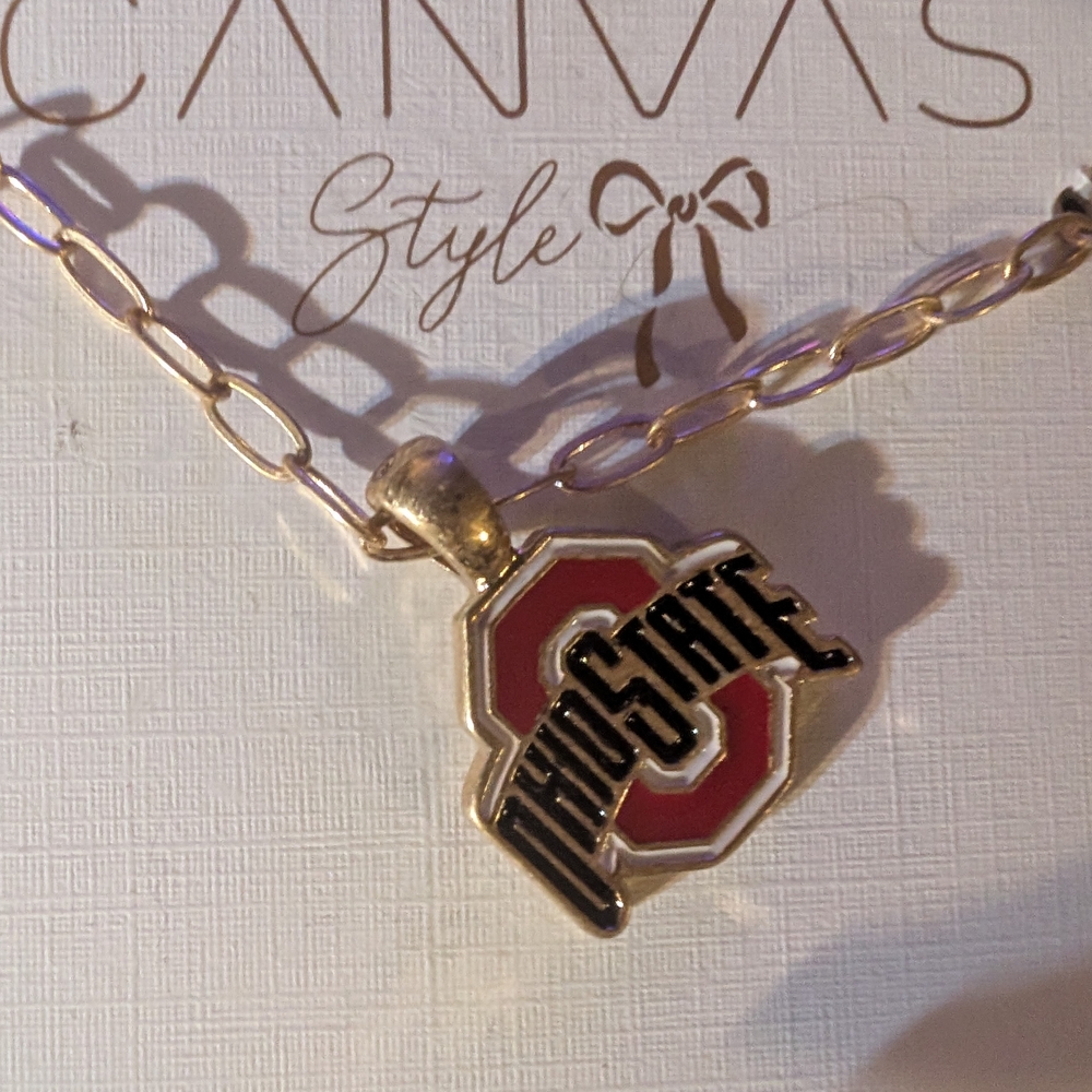 Two New Gold Ohio State Necklace - Picture 5 of 7